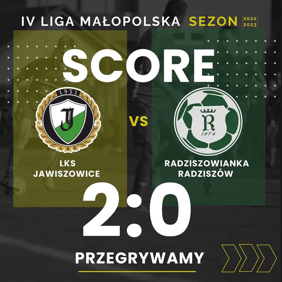 LKS Jawiszowice - Rdziszowianka 2:0