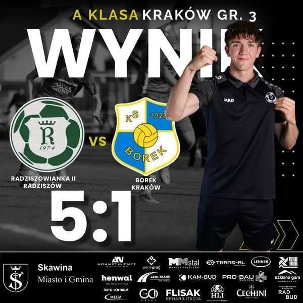 Radziszowianka II - KS Borek 5:1