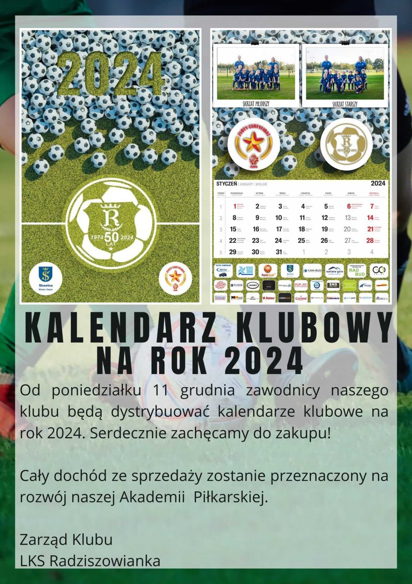 KLUBOWE KALENDARZE