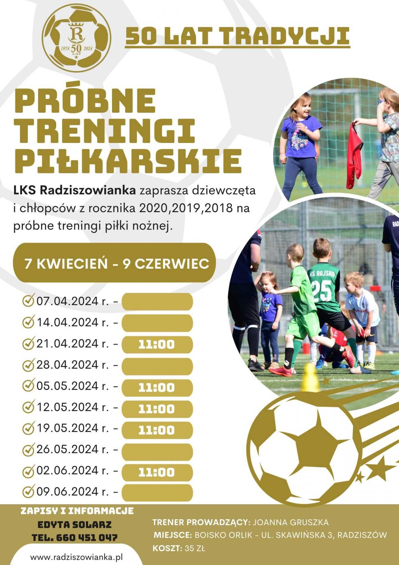 AKADEMIA - próbne treningi piłkarskie