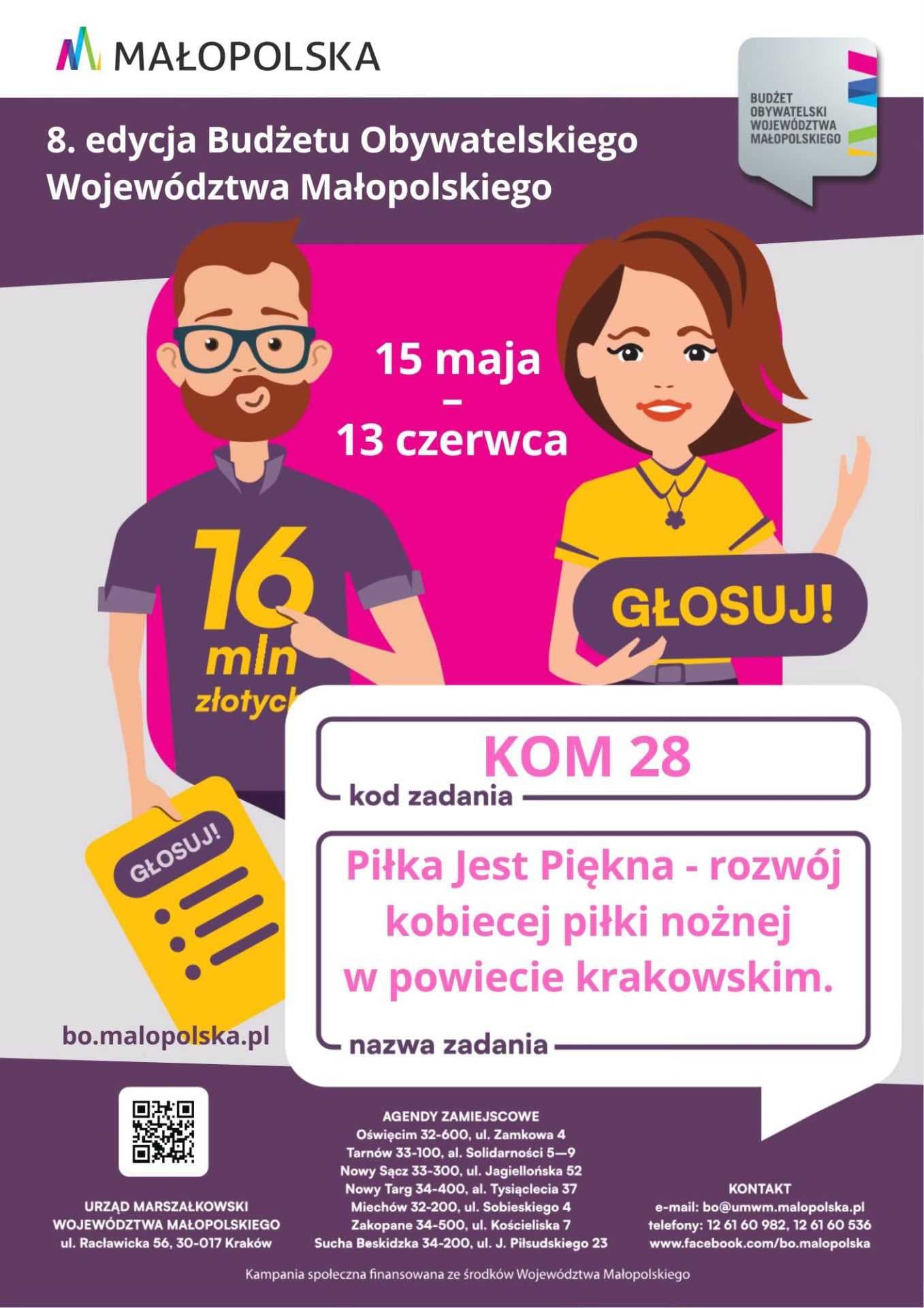 Projekt "Piłka Jest Piękna - Rozwój Kobiecej Piłki Nożnej w Powiecie Krakowskim
