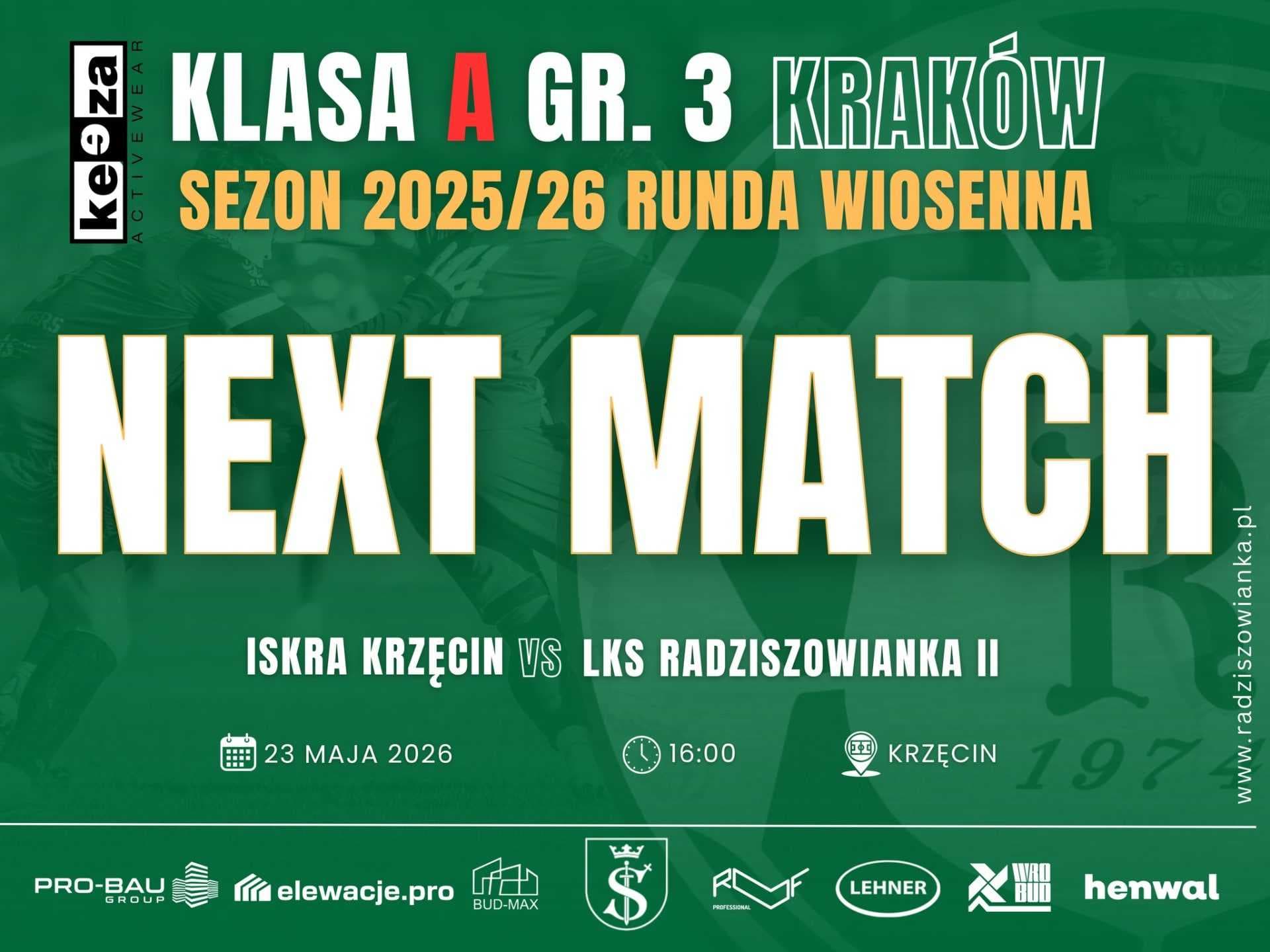 KEEZA KLASA A KRAKÓW GR. 3 |KOLEJKA 23|